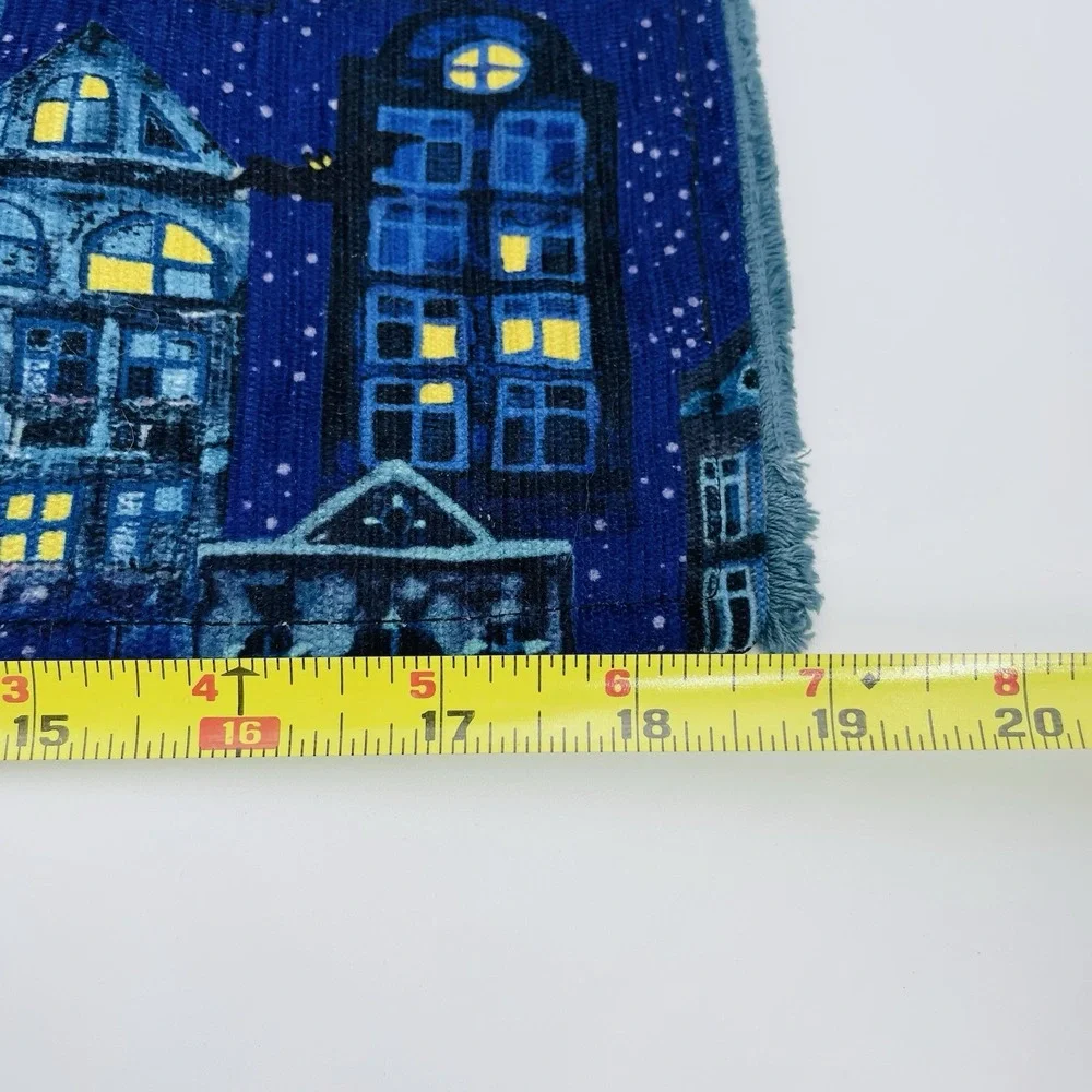 Max Studio Halloween Print City‎ Lights Placemat Set Bats Preowned
